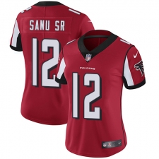 Women's Nike Atlanta Falcons #12 Mohamed Sanu Elite Red Team Color NFL Jersey
