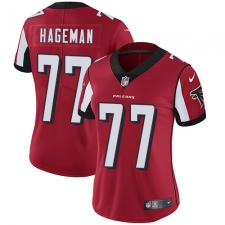 Women's Nike Atlanta Falcons #77 Ra'Shede Hageman Elite Red Team Color NFL Jersey