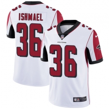Youth Nike Atlanta Falcons #36 Kemal Ishmael Elite White NFL Jersey