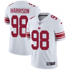 Youth Nike New York Giants #98 Damon Harrison Elite White NFL Jersey