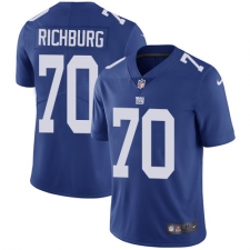 Youth Nike New York Giants #70 Weston Richburg Royal Blue Team Color Vapor Untouchable Limited Player NFL Jersey