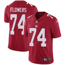Youth Nike New York Giants #74 Ereck Flowers Elite Red Alternate NFL Jersey