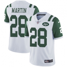 Youth Nike New York Jets #28 Curtis Martin Elite White NFL Jersey