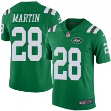 Youth Nike New York Jets #28 Curtis Martin Limited Green Rush Vapor Untouchable NFL Jersey