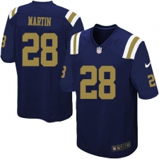 Youth Nike New York Jets #28 Curtis Martin Limited Navy Blue Alternate NFL Jersey