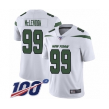 Men's New York Jets #99 Steve McLendon White Vapor Untouchable Limited Player 100th Season Football Jersey