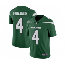 Youth New York Jets #4 Lac Edwards Green Team Color Vapor Untouchable Limited Player Football Jersey