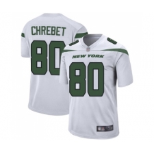 Men's New York Jets #80 Wayne Chrebet Game White Football Jersey