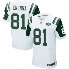 Men's Nike New York Jets #81 Quincy Enunwa Elite White NFL Jersey