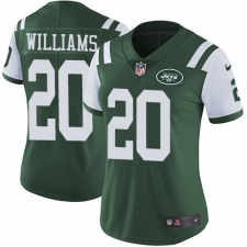 Women's Nike New York Jets #20 Marcus Williams Elite Green Team Color NFL Jersey