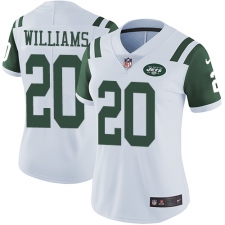 Women's Nike New York Jets #20 Marcus Williams Elite White NFL Jersey