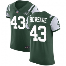 Men's Nike New York Jets #43 Julian Howsare Elite Green Team Color NFL Jersey
