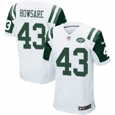 Men's Nike New York Jets #43 Julian Howsare Elite White NFL Jersey