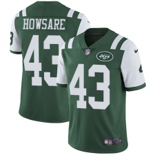 Youth Nike New York Jets #43 Julian Howsare Green Team Color Vapor Untouchable Limited Player NFL Jersey