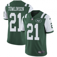 Youth Nike New York Jets #21 LaDainian Tomlinson Elite Green Team Color NFL Jersey