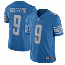 Men's Nike Detroit Lions #9 Matthew Stafford Limited Light Blue Team Color Vapor Untouchable NFL Jersey