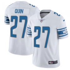 Men's Nike Detroit Lions #27 Glover Quin Limited White Vapor Untouchable NFL Jersey