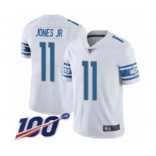 Men's Detroit Lions #11 Marvin Jones Jr White Vapor Untouchable Limited Player 100th Season Football Jersey