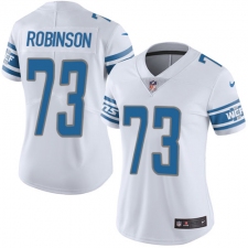 Women's Nike Detroit Lions #73 Greg Robinson Elite White NFL Jersey