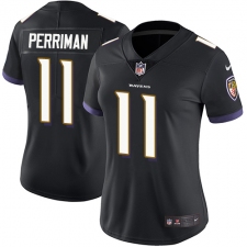 Women's Nike Baltimore Ravens #11 Breshad Perriman Elite Black Alternate NFL Jersey