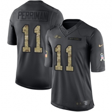 Youth Nike Baltimore Ravens #11 Breshad Perriman Limited Black 2016 Salute to Service NFL Jersey