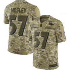 Youth Nike Baltimore Ravens #57 C.J. Mosley Limited Camo 2018 Salute to Service NFL Jersey