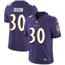 Youth Nike Baltimore Ravens #30 Kenneth Dixon Elite Purple Team Color NFL Jersey