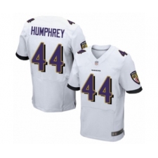 Men's Baltimore Ravens #44 Marlon Humphrey Elite White Football Jersey