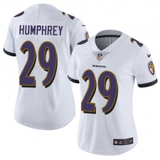 Women's Nike Baltimore Ravens #29 Marlon Humphrey Elite White NFL Jersey