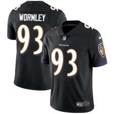 Youth Nike Baltimore Ravens #93 Chris Wormley Elite Black Alternate NFL Jersey