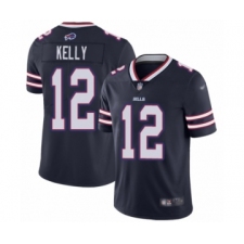 Women's Buffalo Bills #12 Jim Kelly Limited Navy Blue Inverted Legend Football Jersey