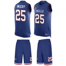 Men's Nike Buffalo Bills #25 LeSean McCoy Limited Royal Blue Tank Top Suit NFL Jersey