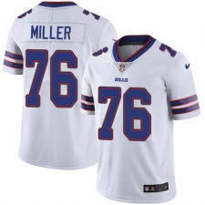 Youth Nike Buffalo Bills #76 John Miller Elite White NFL Jersey