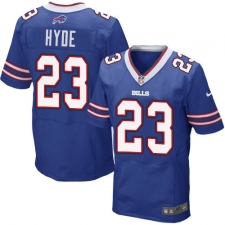 Men's Nike Buffalo Bills #23 Micah Hyde Elite Royal Blue Team Color NFL Jersey