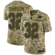 Men's Nike Buffalo Bills #32 O. J. Simpson Limited Camo 2018 Salute to Service NFL Jersey