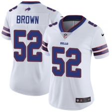 Women's Nike Buffalo Bills #52 Preston Brown Elite White NFL Jersey