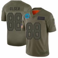 Youth Carolina Panthers #88 Greg Olsen Limited Camo 2019 Salute to Service Football Jersey