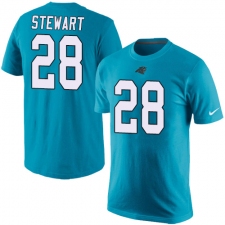 NFL Men's Nike Carolina Panthers #28 Jonathan Stewart Blue Rush Pride Name & Number T-Shirt