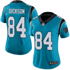 Women's Nike Carolina Panthers #84 Ed Dickson Blue Alternate Vapor Untouchable Limited Player NFL Jersey