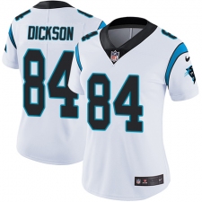 Women's Nike Carolina Panthers #84 Ed Dickson White Vapor Untouchable Limited Player NFL Jersey