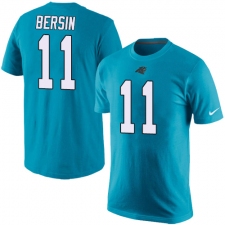 NFL Men's Nike Carolina Panthers #11 Brenton Bersin Blue Rush Pride Name & Number T-Shirt