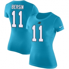 NFL Women's Nike Carolina Panthers #11 Brenton Bersin Blue Rush Pride Name & Number T-Shirt