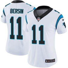 Women's Nike Carolina Panthers #11 Brenton Bersin Elite White NFL Jersey