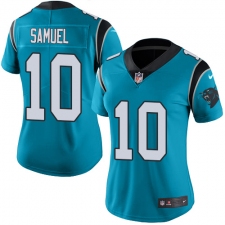 Women's Nike Carolina Panthers #10 Curtis Samuel Blue Alternate Vapor Untouchable Limited Player NFL Jersey