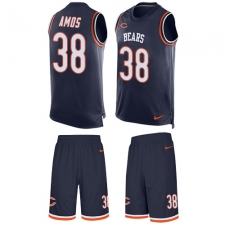 Men's Nike Chicago Bears #38 Adrian Amos Limited Navy Blue Tank Top Suit NFL Jersey