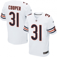 Men's Nike Chicago Bears #31 Marcus Cooper Elite White NFL Jersey
