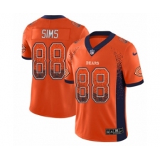 Men's Nike Chicago Bears #88 Dion Sims Limited Orange Rush Drift Fashion NFL Jersey