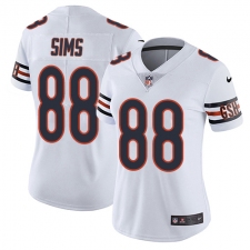 Women's Nike Chicago Bears #88 Dion Sims Elite White NFL Jersey