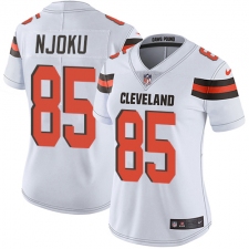 Women's Nike Cleveland Browns #85 David Njoku Elite White NFL Jersey