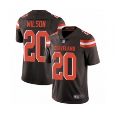 Men's Cleveland Browns #20 Howard Wilson Brown Team Color Vapor Untouchable Limited Player Football Jersey